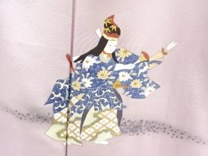 アンティーク　役者模様着物